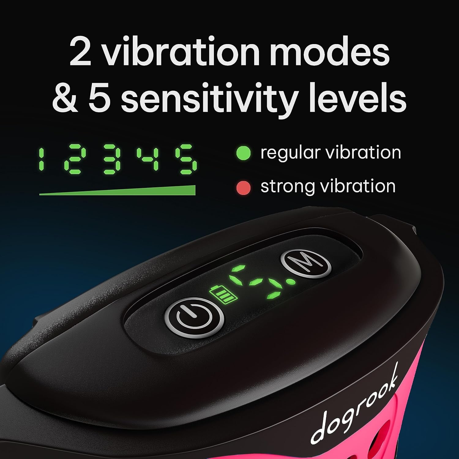 Dog Bark Collar - Rechargeable Smart anti Barking Collar for Dogs - Waterproof No Shock Bark Collar for Small/Medium/Large Dogs - anti Bark Collar for Dogs with 5 Sensitivity Levels